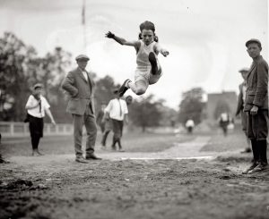 Female vintage athlete